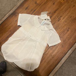 Feltman Bros hand embroidered creeper  9 mos